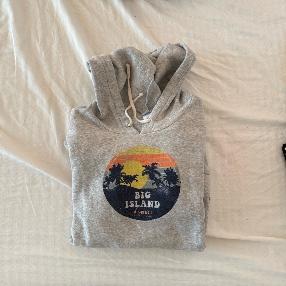 Alternative Gray Hoodie - “Big Island Hawaii”